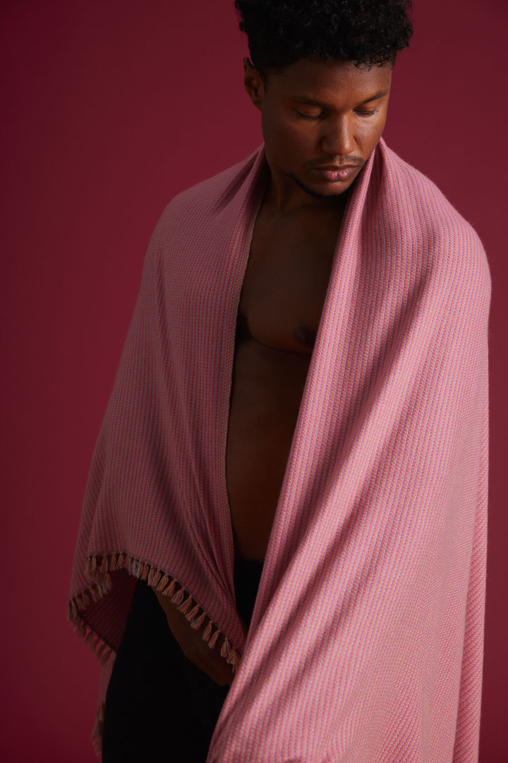 Cashmere Schal Visva flowerrose