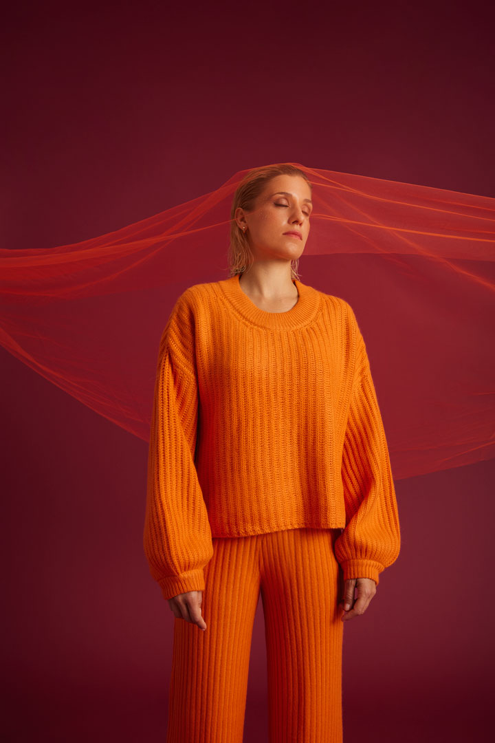 Cashmere Pullover Luisa Fruity Orange