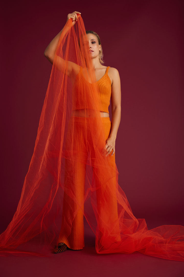 Cashmere Hose Twinka fruity orange