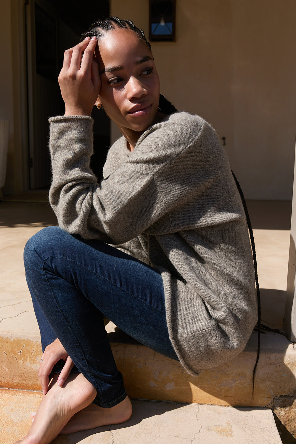 Pullover AMRAA aus 100 % VvE Blue Yak