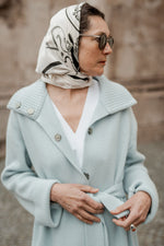 Cashmere Mantel Dust puderblau - Verena von Eschenbach