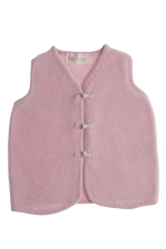 Cashmere Baby Weste Venja mit Knöpfen blütenrosa - Verena von Eschenbach