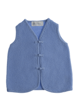 Cashmere Baby Weste Venja mit Knöpfen himmelblau - Verena von Eschenbach