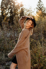 Cashmere Mantel Dust natur graubeige - Verena von Eschenbach