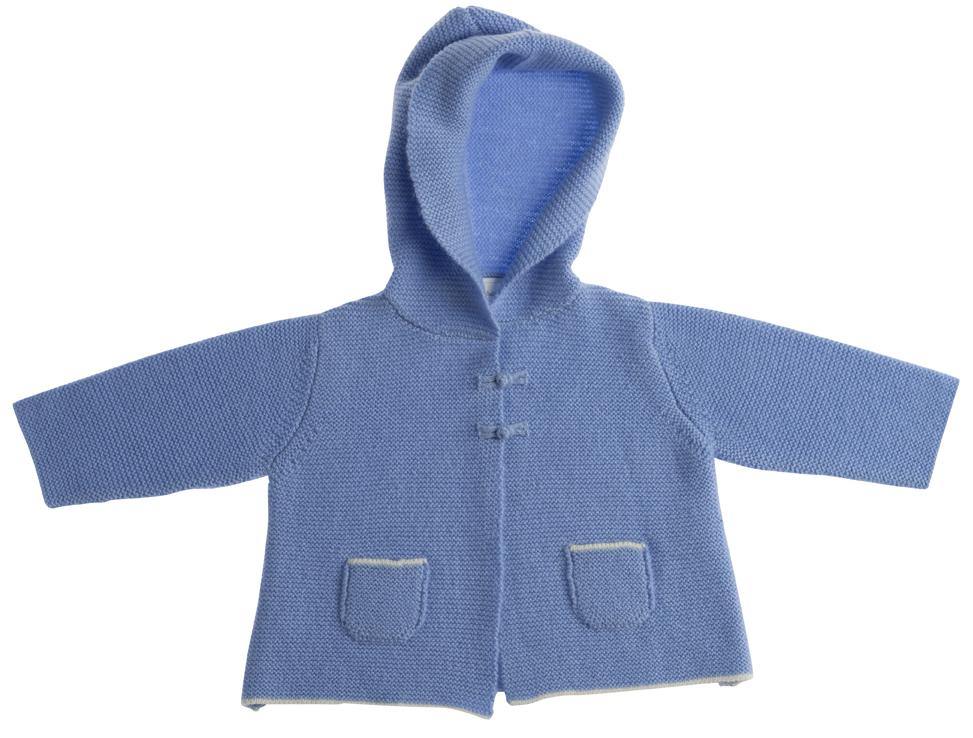 Cashmere Baby Kapuzenjacke Ebru himmelblau - Verena von Eschenbach