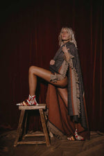 Babycamel blanket Jagat natural camel copper orange navy