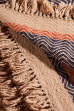 Babycamel blanket Jagat natural camel copper orange navy