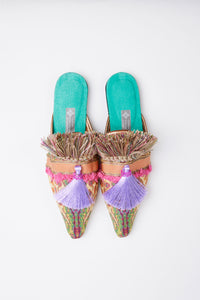 Slippers de luxe handmade Bahati Gr. 38
