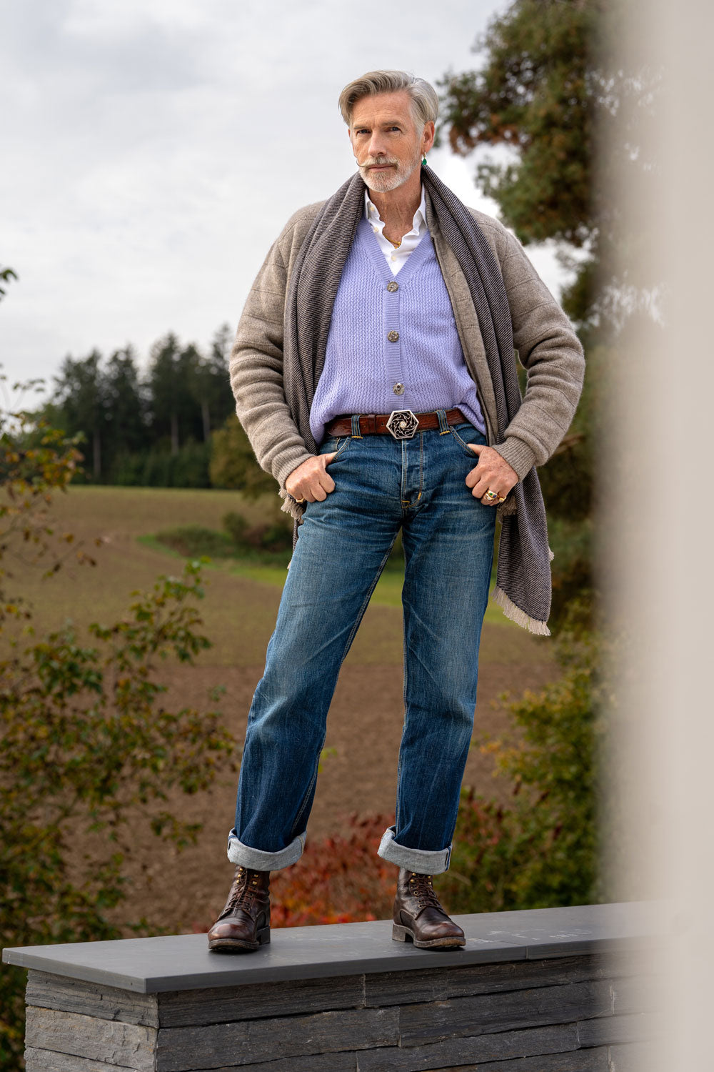 Cashmere vest Comfy cosmic sky 