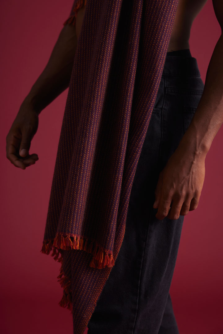Cashmere scarf Visva glow violet
