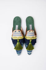 Slippers de luxe handmade Moya size. 37