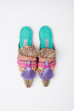 Load image into Gallery viewer, Slippers de luxe handmade Palesa Gr. 37
