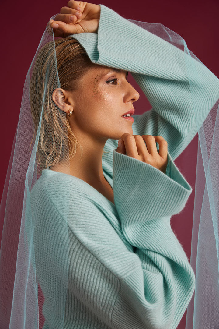 Cashmere Cardigan Lovely mint 