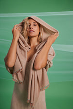 Cashmere dress Twinka natural cream 