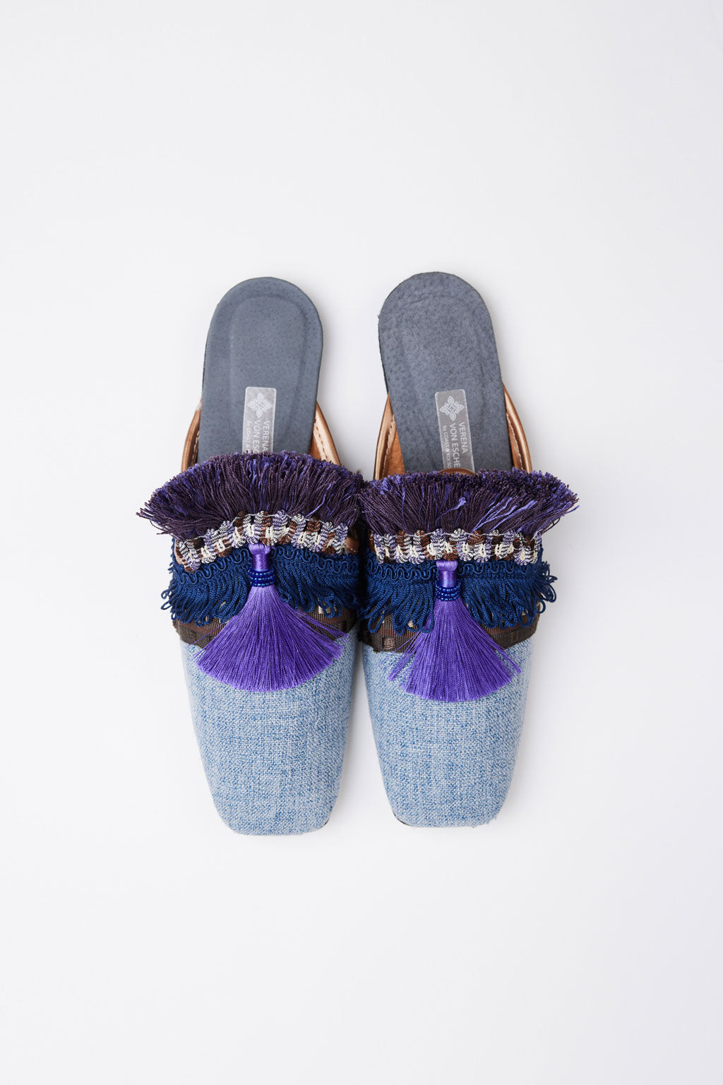 Slippers de luxe handmade Lilane Gr. 40