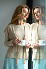 Cashmere vest Sunny natural cream 