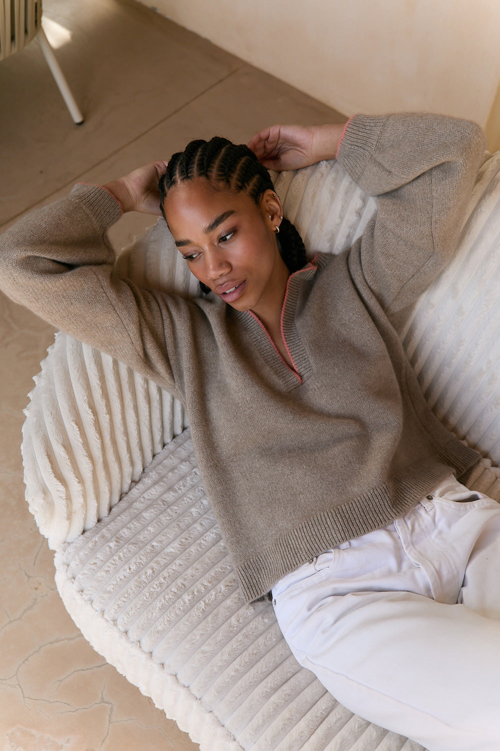 EVA sweater made from 100% VvE cashmere