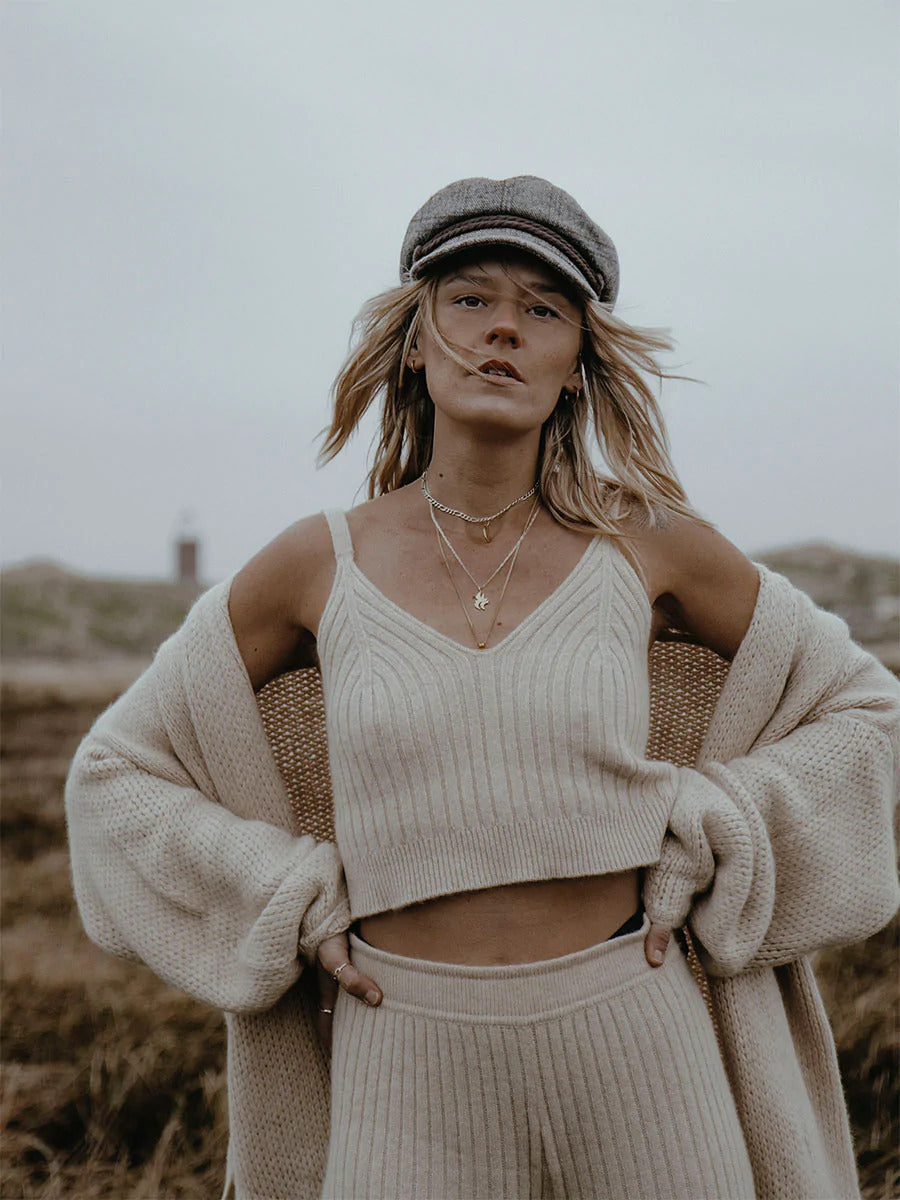 Cashmere top Twinka natural cream 