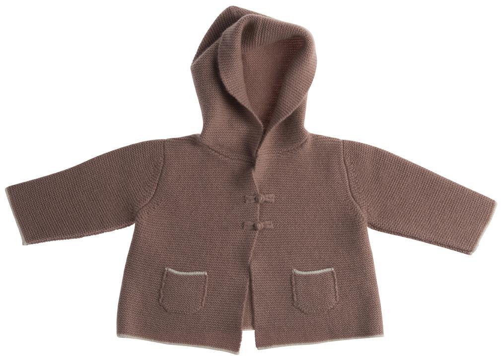 Cashmere Baby Kapuzenjacke Ebru rosé - Verena von Eschenbach 