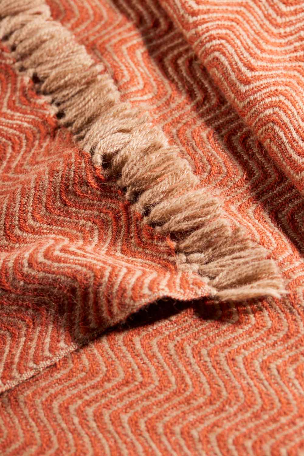 Babycamel blanket Jagat natural camel copper orange